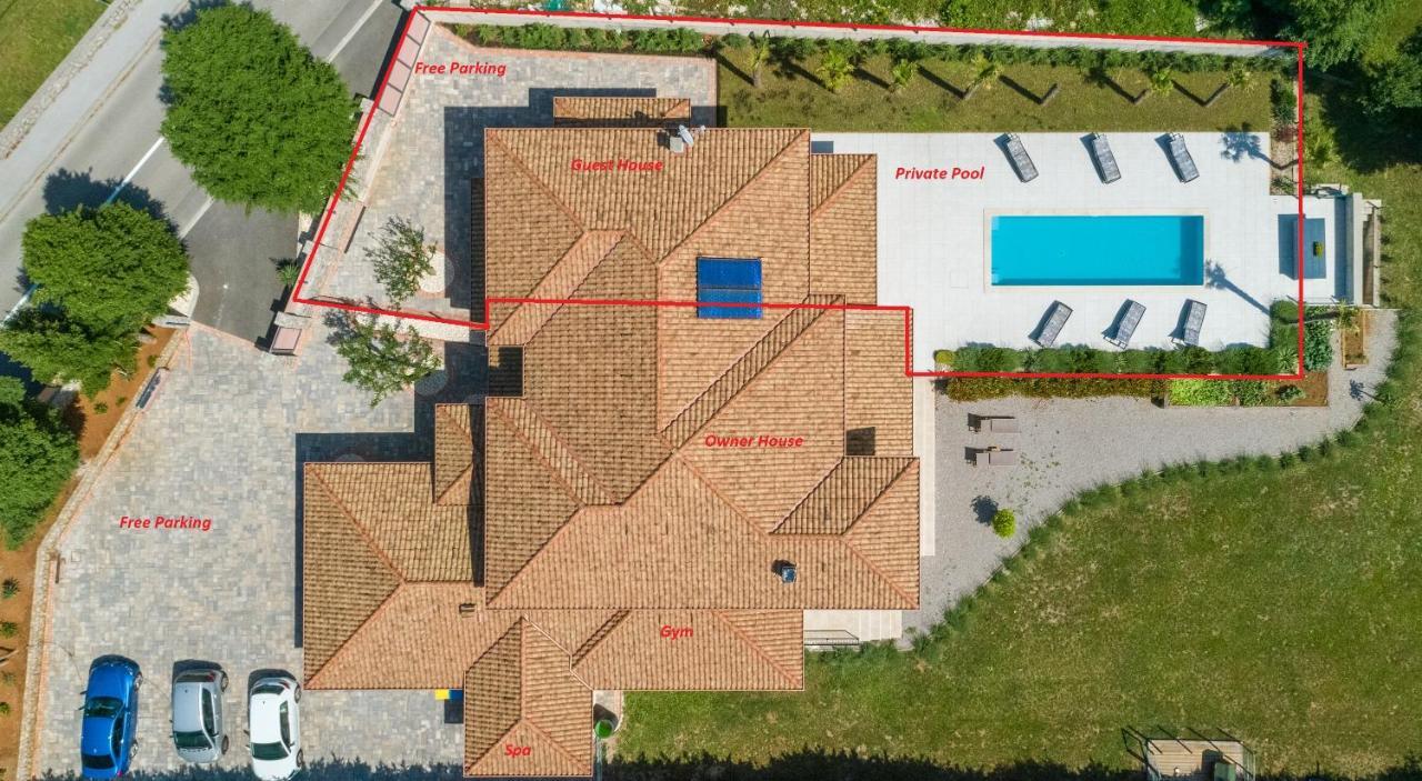 Villa Palma With Heated Private Pool Podhum Ngoại thất bức ảnh